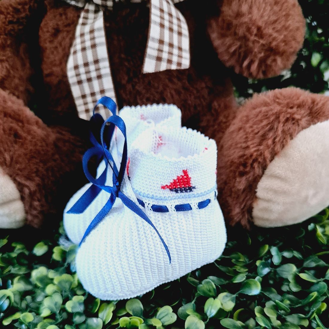 Sapatinho De Croche Da Adidas Sapatinho Mercê Crochê Náutico á Meses - Main Image