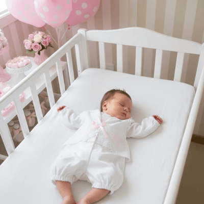 CONJUNTO PAGÃO EM  RENASCENÇA BRANCA BORDADO ROSA - ( RN )  