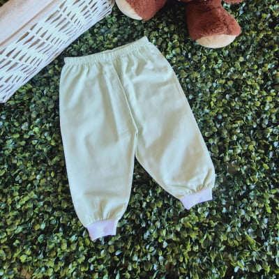 Pijama infantil bordado aplicado barquinho com calça verde