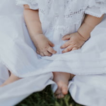 Vestido renda renascença infantil branco  - RN ( 0 á 3 meses ), 06 meses ,1 ano e 15 meses