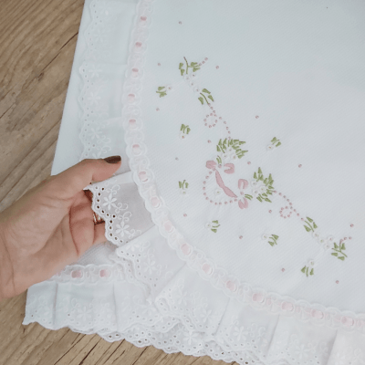 Saída de maternidade jardim primavera ( Vestido pagão + manta )   