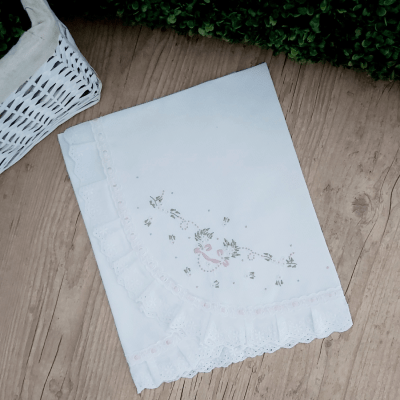 Saída de maternidade jardim primavera ( Vestido pagão + manta )   
