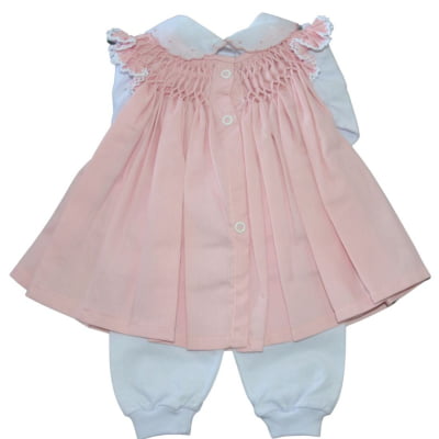 Saída de maternidade rosa ( Vestido pagão + manta )   